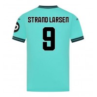 Stroje piłkarskie Wolves Jorgen Strand Larsen #9 Koszulka Wyjazdowej 2025-26 Krótki Rękaw
